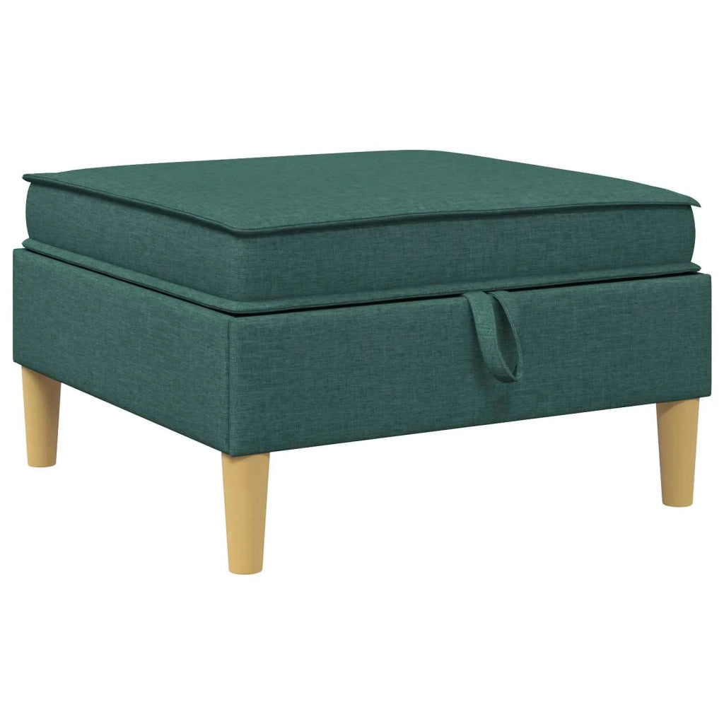 Set di mobili per il soggiorno 5 pcs Verde Scuro Tessuto 3413701