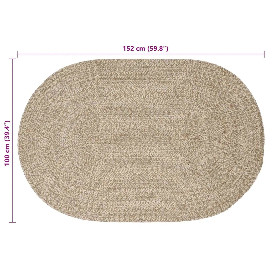 Tappeti per area Bianco 100 x 152 cm Juta 42010650