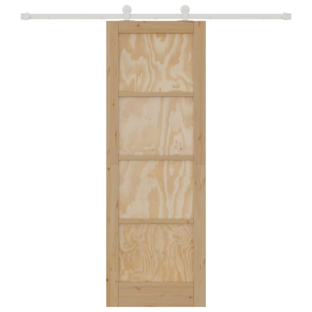 Porta scorrevole Naturale e Bianco 73,5 x 211 cm 3445477
