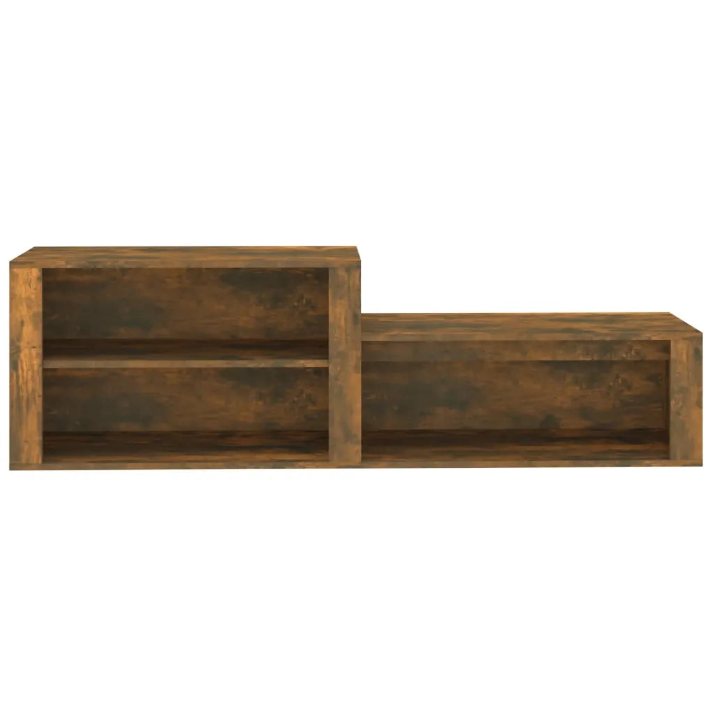 Scarpiera | Mobile per scarpe Rovere Fumo 150x35x45 cm in Legno Multistrato
