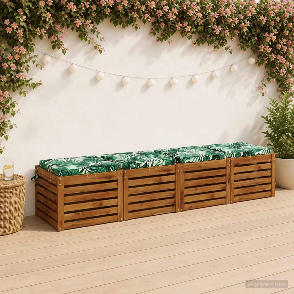 Cuscini per Sedia in 4 Pezzi SOEST 4 pz 100% Poliestere 944550