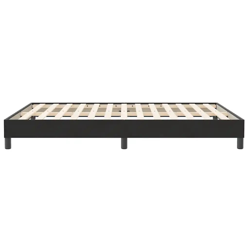 Letto matrimoniale | Letto per adulti | Giroletto a Molle senza Materasso Nero 160x210 cm in Velluto