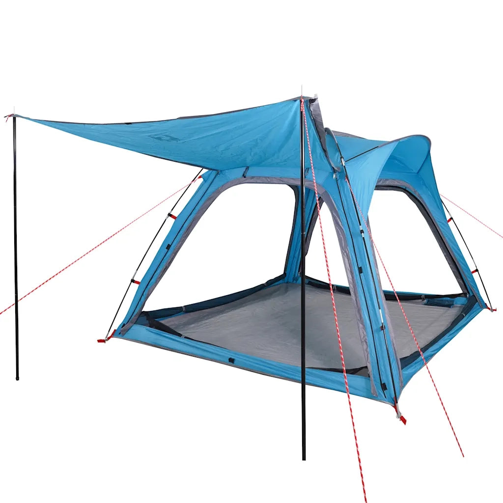 Tenda campeggio | Tenda da campo 4 Persone Blu Rilascio Rapido Impermeabile
