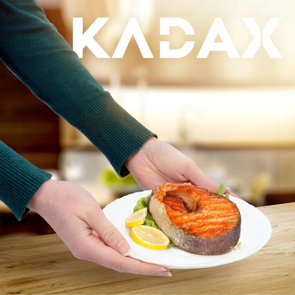 Piatto da portata ovale in vetro KADAX da 25 cm per snack, colore bianco