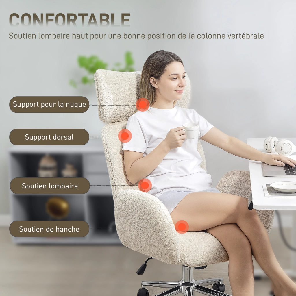 Sedia da ufficio ergonomica ¨C zephmum ¨C grigio