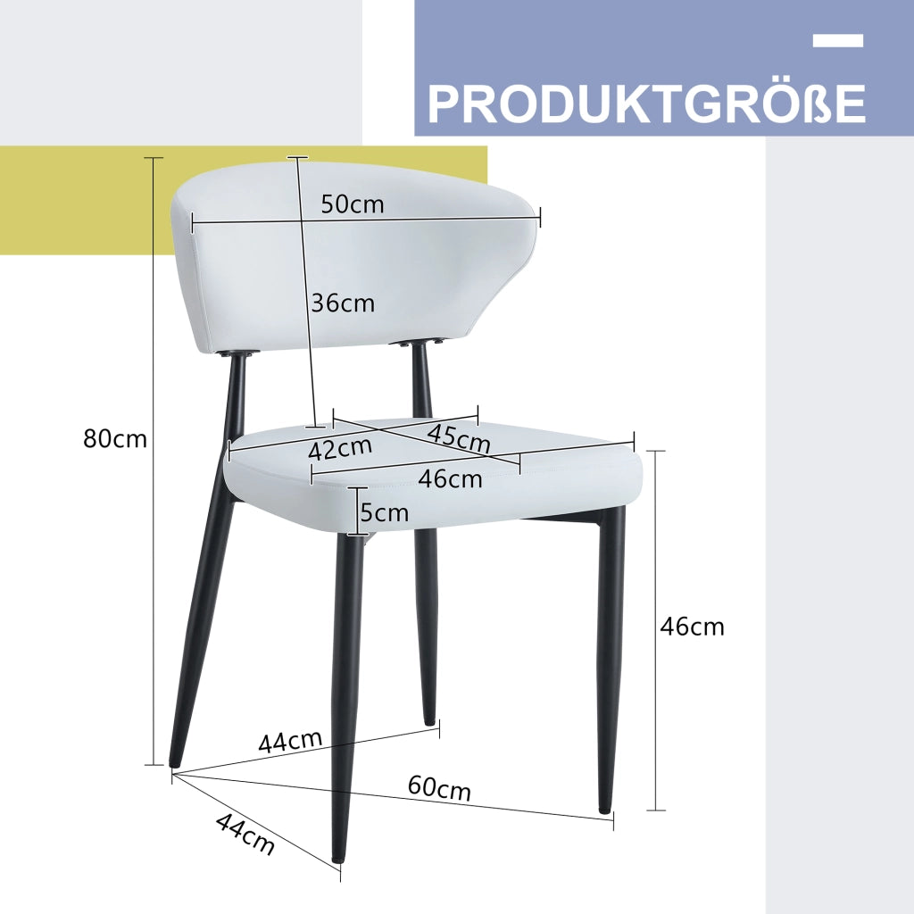 Sedia da pranzo ergonomica minimalista bianca con schienale curvo, dal design confortevole, che apre la strada a una nuova postura di seduta all'inseg