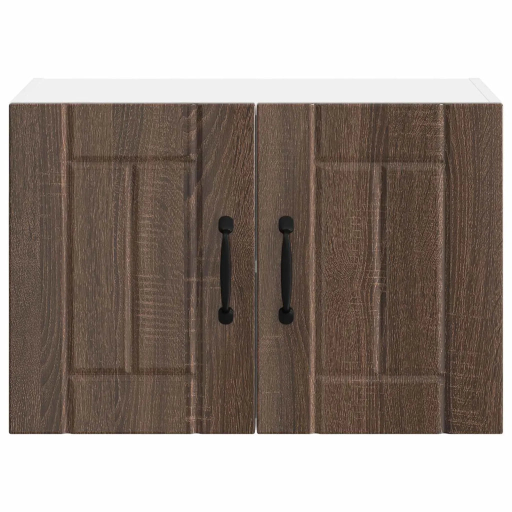 Armadi a pareti per cucina 2 pz-Set di 2 Armadi sospesi per Cucina Rovere Marrone 60 x 31 x 40 cm 777416