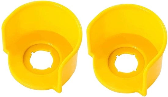Interruttore di emergenza con coperchio protettivo - 2 pezzi - Plastica - Visibilità migliorata - Protezione e accessibilità - Pulsante di emergenza