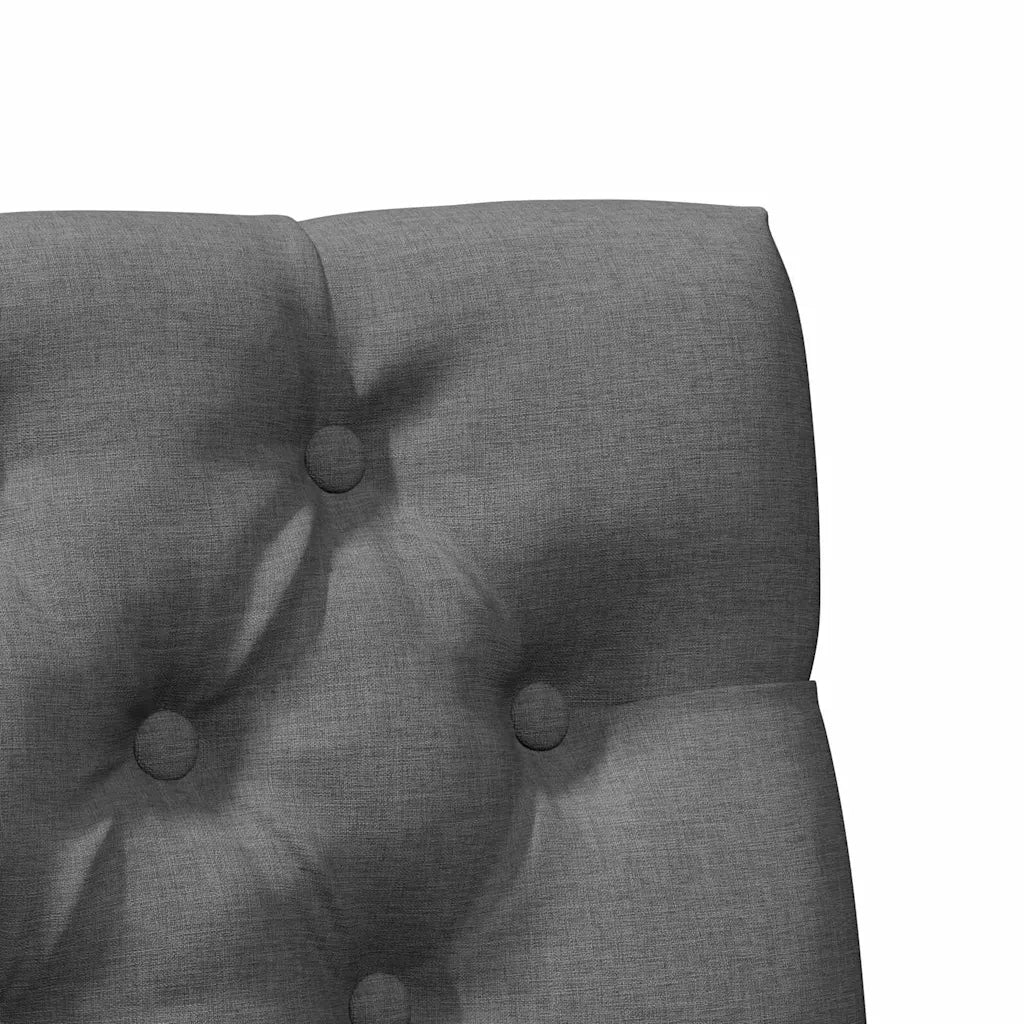 Testiera | Testata imbottita Grigio scuro 100 cm Pino massello