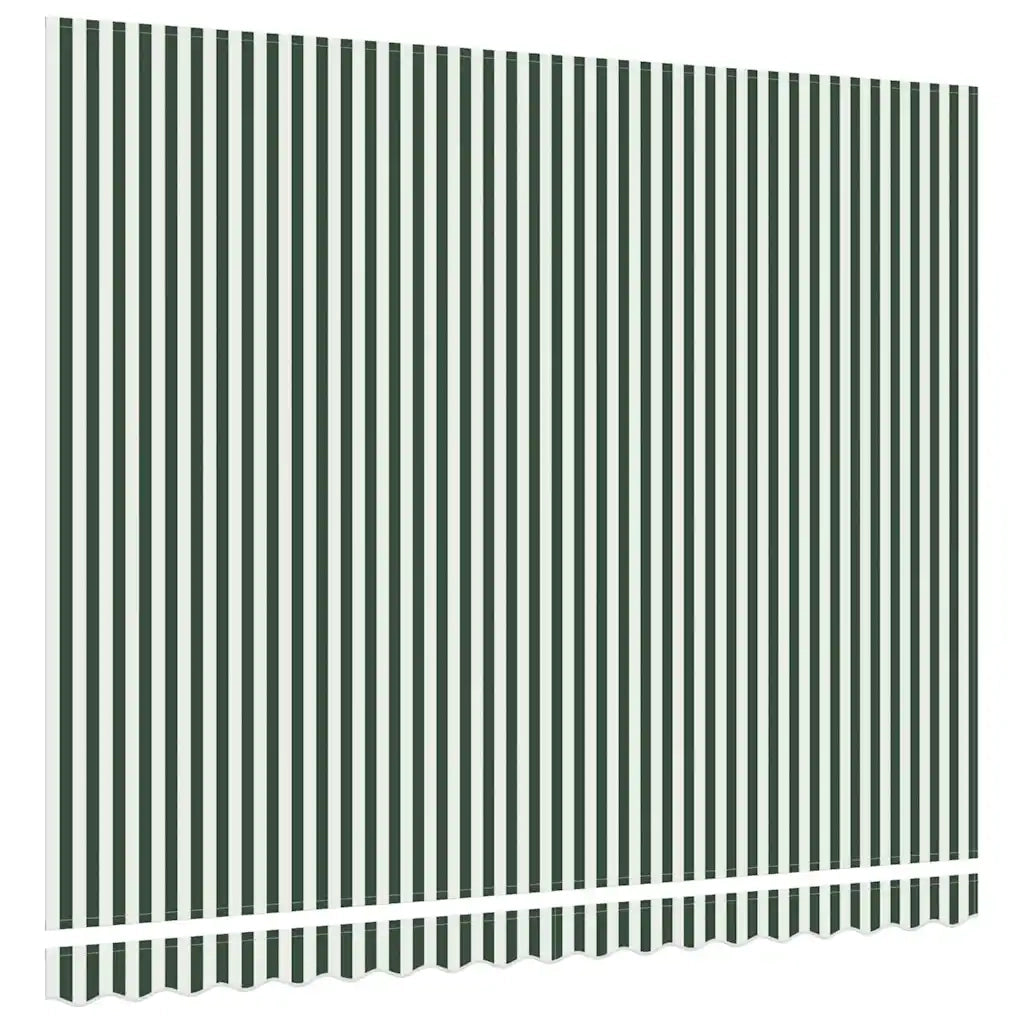 Telo di ricambio per tenda da sole Verde e Bianco 380 x 345 cm 42000659