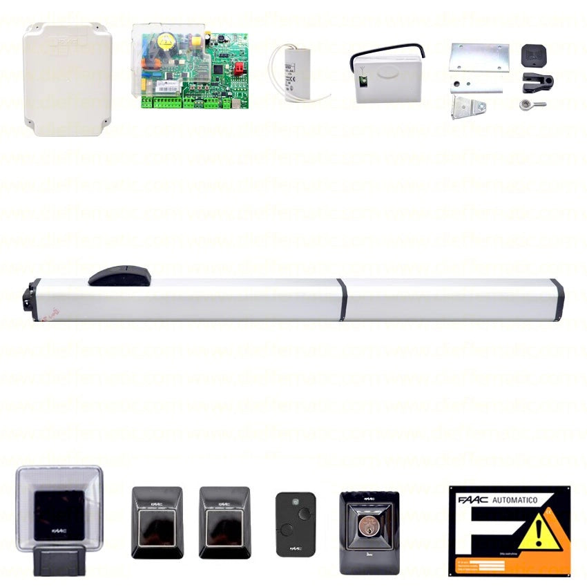 FAAC 400 CBC 230V MONO ANTA 2.2 MT KIT AUTOMAZIONE PER CANCELLO BATTENTE 104205