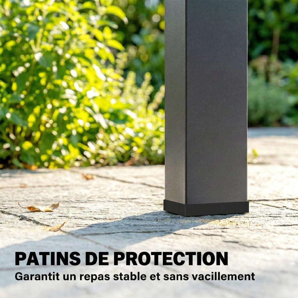 Tavolo da Giardino Rettangolare per 4-6 Persone ¨C Minimal ¨C Legno WPC Naturale 155x88x72cm