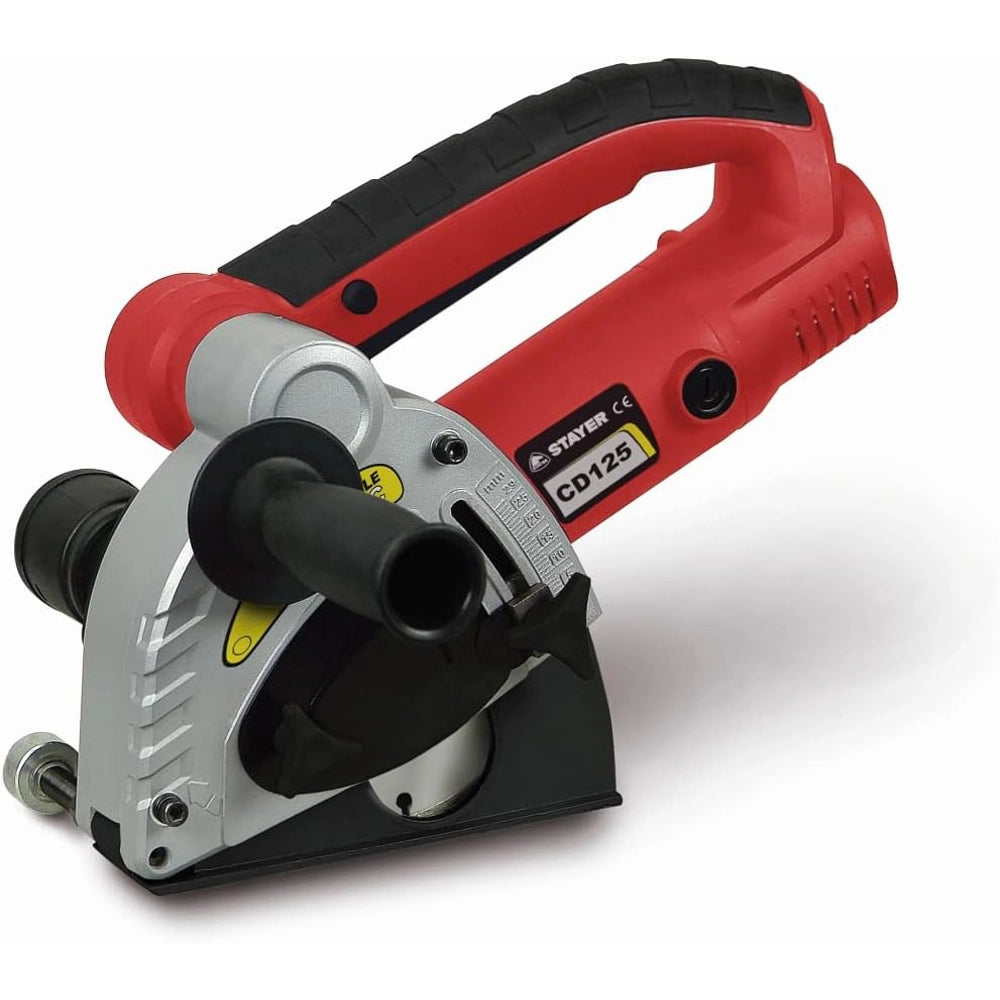 SCANALATRICE SCANALATORE TRACCIATRICE TAGLIADISCHI FRESA MURO 125mm CD125 STAYER