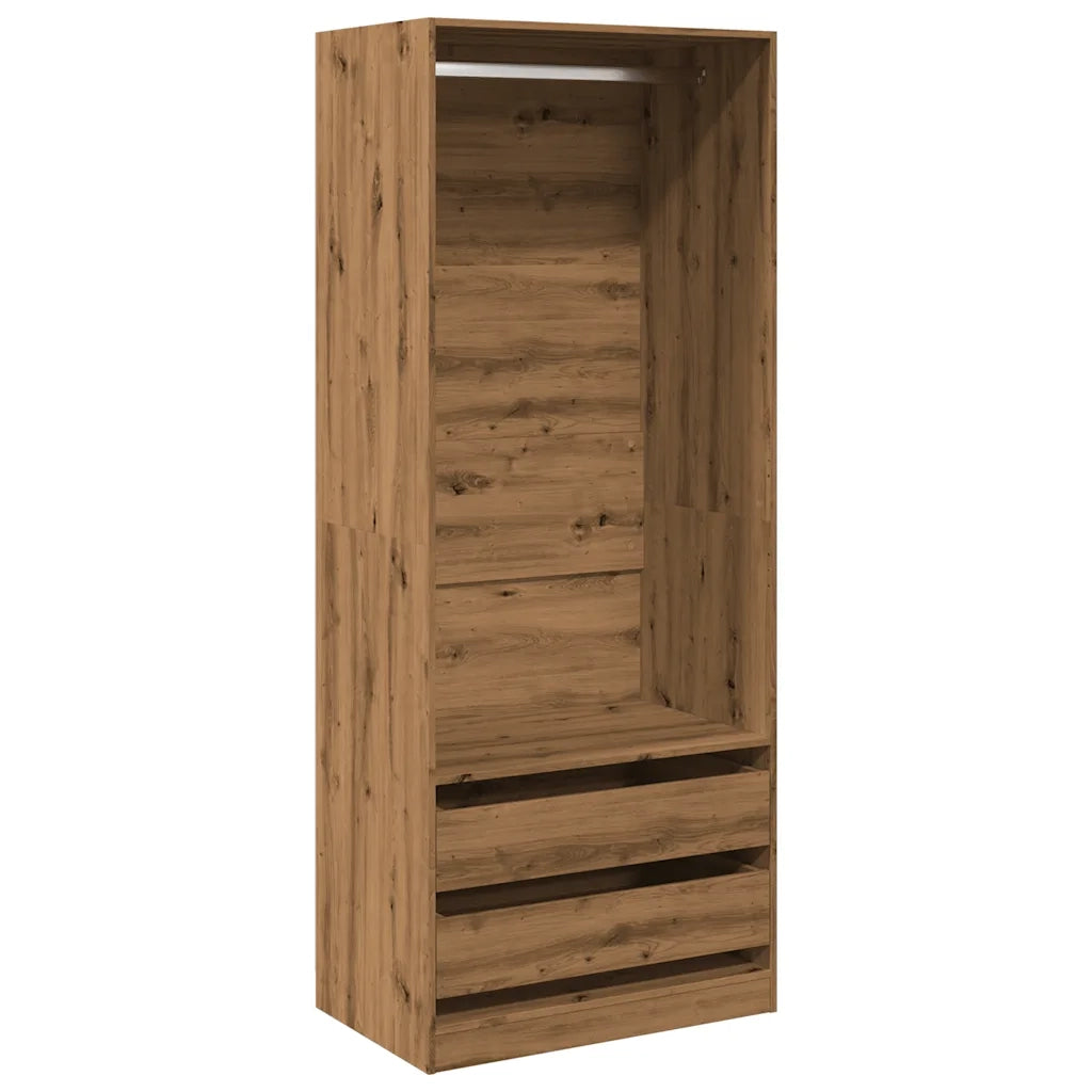 Armadio Rovere Artigianale 80x50x200 cm in Legno Multistrato 3307755