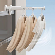 Hanger per abbigliamento portatile con 5 ganci - Stendino retrattile per interni ed esterni