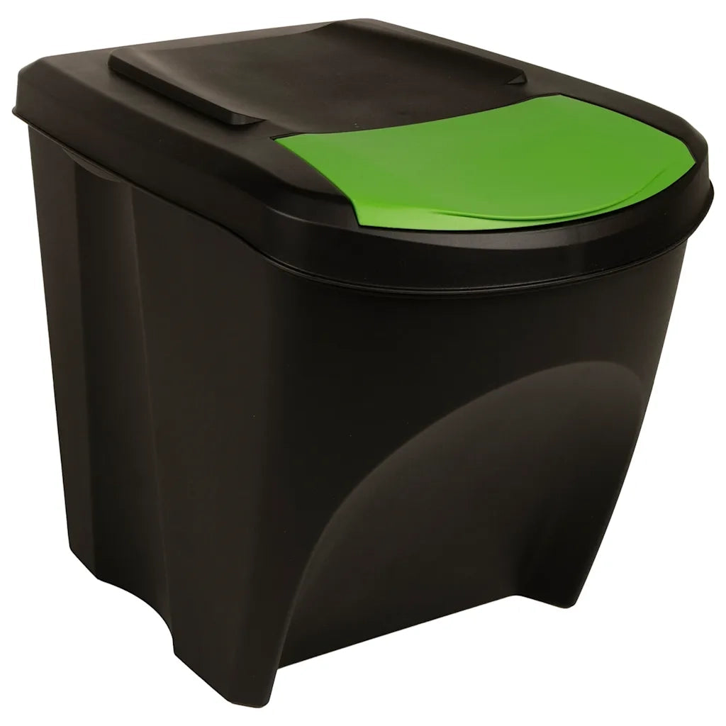 Cestini per Rifiuti Impilabili 3 pz Antracite 75 L CFW3739997