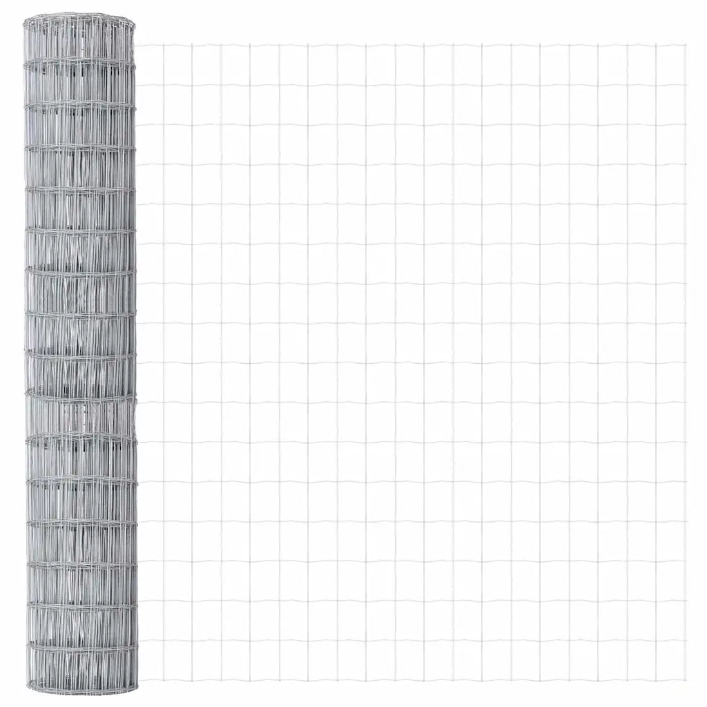 Recinzione con Posto Argento 1,6 x 10 m Acciaio