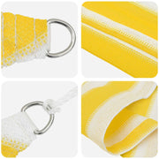 Vela Parasole | Telo Ombra | Vela da ombra Giallo e Bianco 2,5 x 5 m HDPE