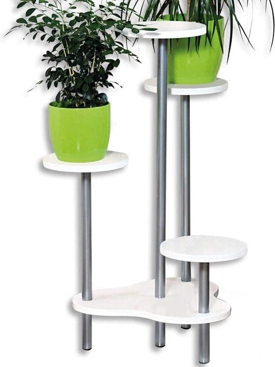Stand per fiori con pannelli di spazzolato a base di spata - griglia per fiori etagère 645 x 725 x 46 cm