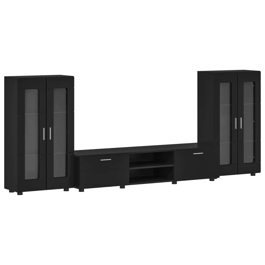 Set mobile TV con cassetto FLORIN 3 pcs Nero Legno multistrato 3397935