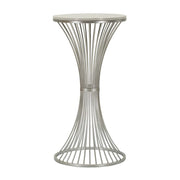 Tavolino VKH582, Argento, Marmo, 40x40x79 cm