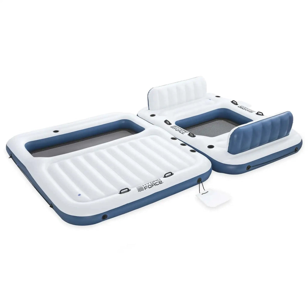 Bestway Isola galleggiante Hydro-Force 2 pcs Bianco e Blu PVC 42035721