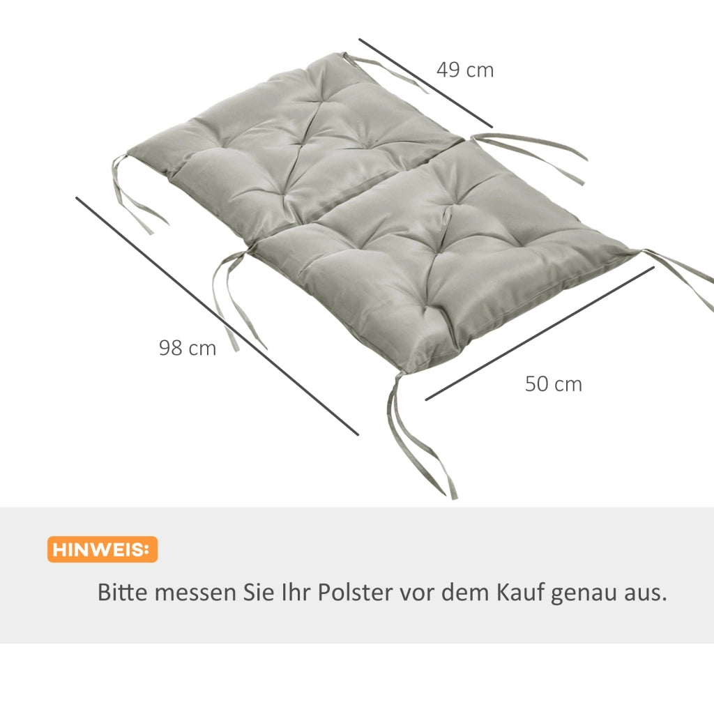 Set 2 Sedie Imbottite con Cuscini ¨C Minimal ¨C Grigio Chiaro, Tessuto