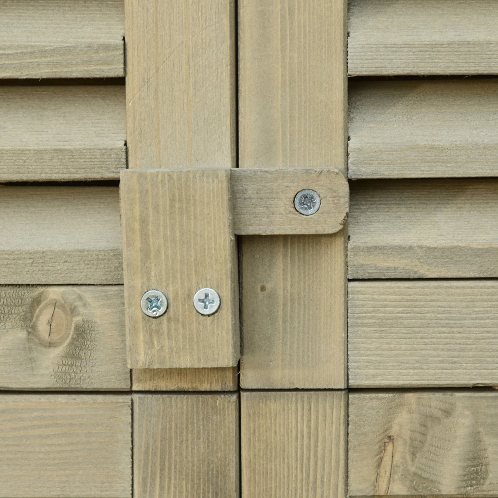 Armadio da giardino in legno ¨C Minimal ¨C Grigio 87x46,5x160 cm