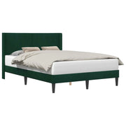 Letto matrimoniale | Letto per adulti | Struttura del letto Verde Scuro 120 x 190 cm Velluto