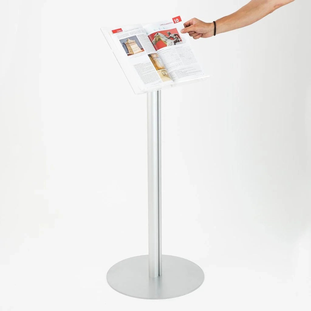 Podio Leggio in plexiglass con piantana mod.L