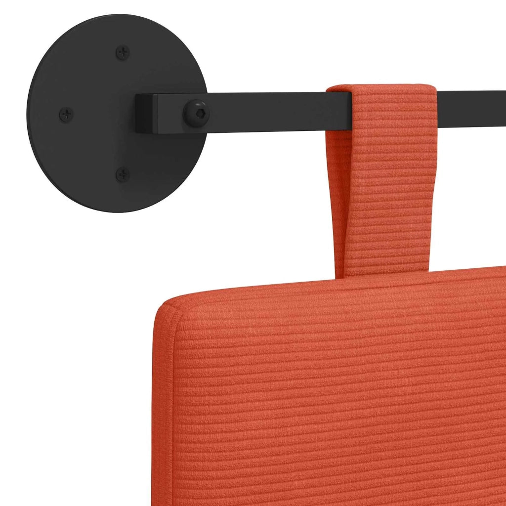 Testiera sospesa Rosso Arancio Tessuto in Cords 42031842