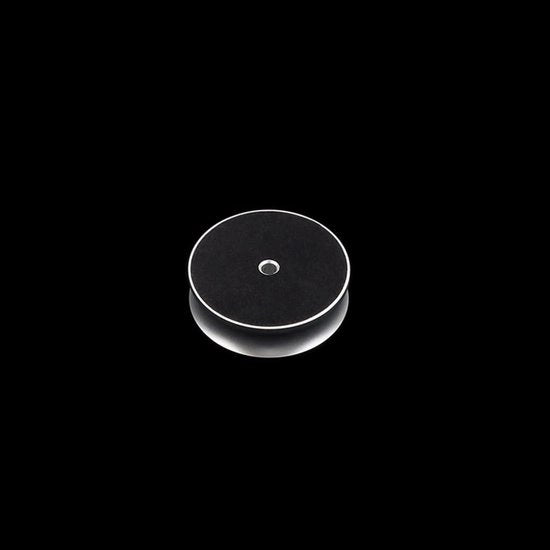 Stabilizzatore per Dischi in Vinile - Accessorio per Plin - Con Superficie Anteriore Morbida - Argento - Migliora la Qualità del Suono