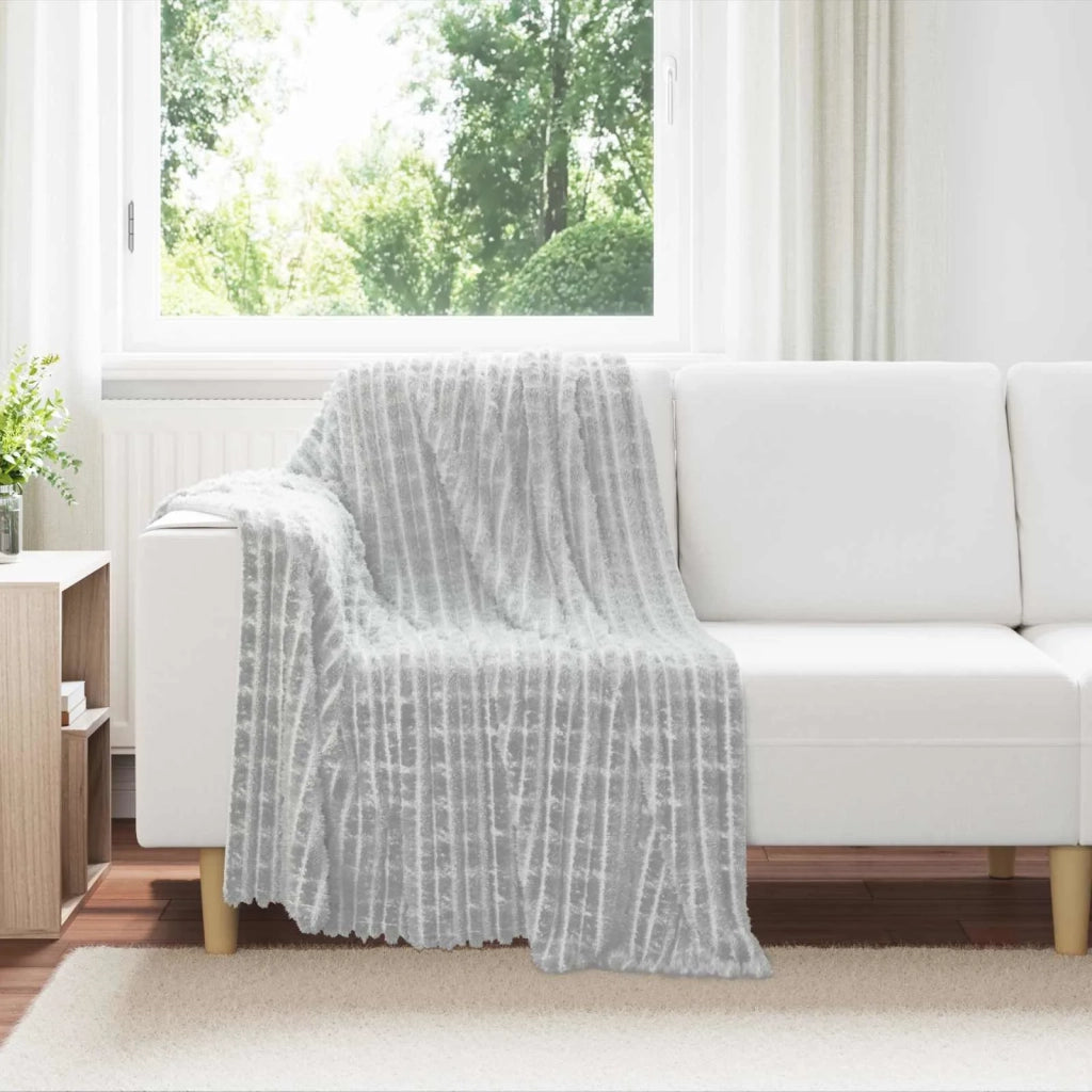 Coperta Grigio 150 x 130 cm Panno