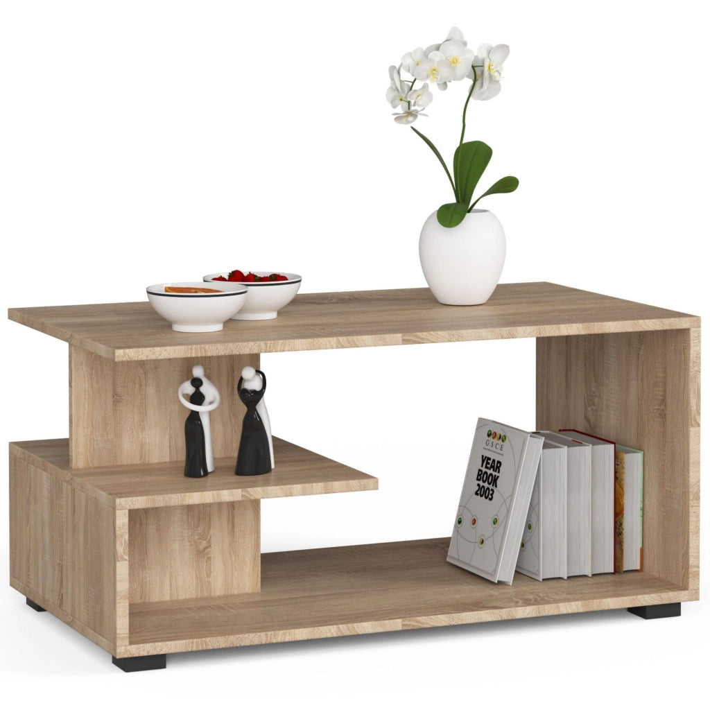 Tavolino da caffè AKORD PIN Sonoma Quercia 90 cm 90x51x45 cm
