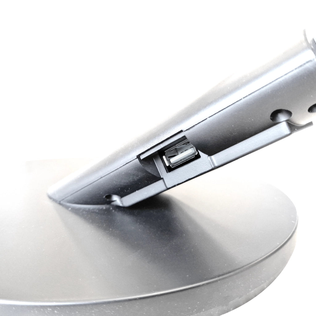 Lampada da scrivania LED dimmerabile USB argento Polux