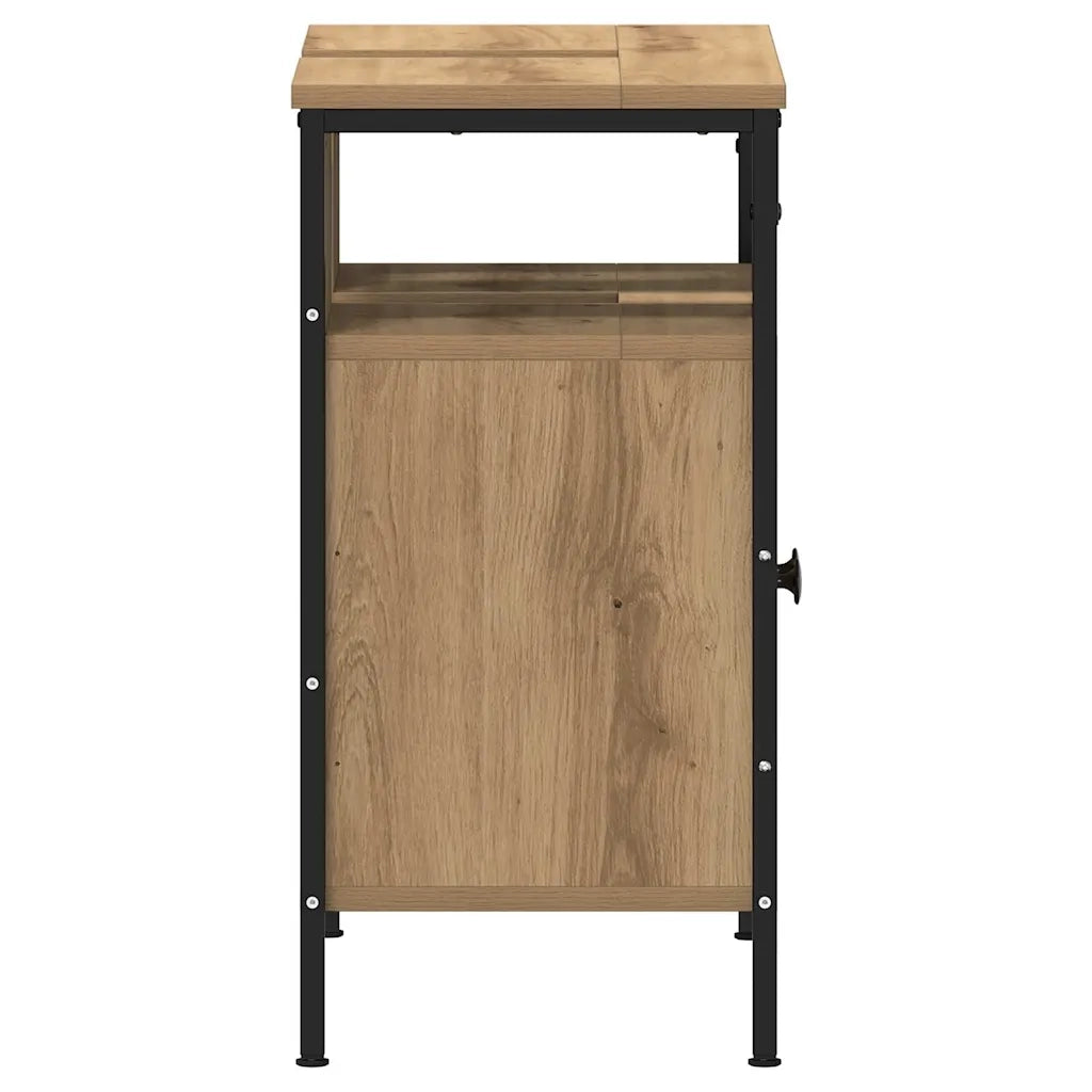 Mobile Lavabo Bagno-Armadietto da bagno Rovere Artigianale 60x30x60cm Truciolato
