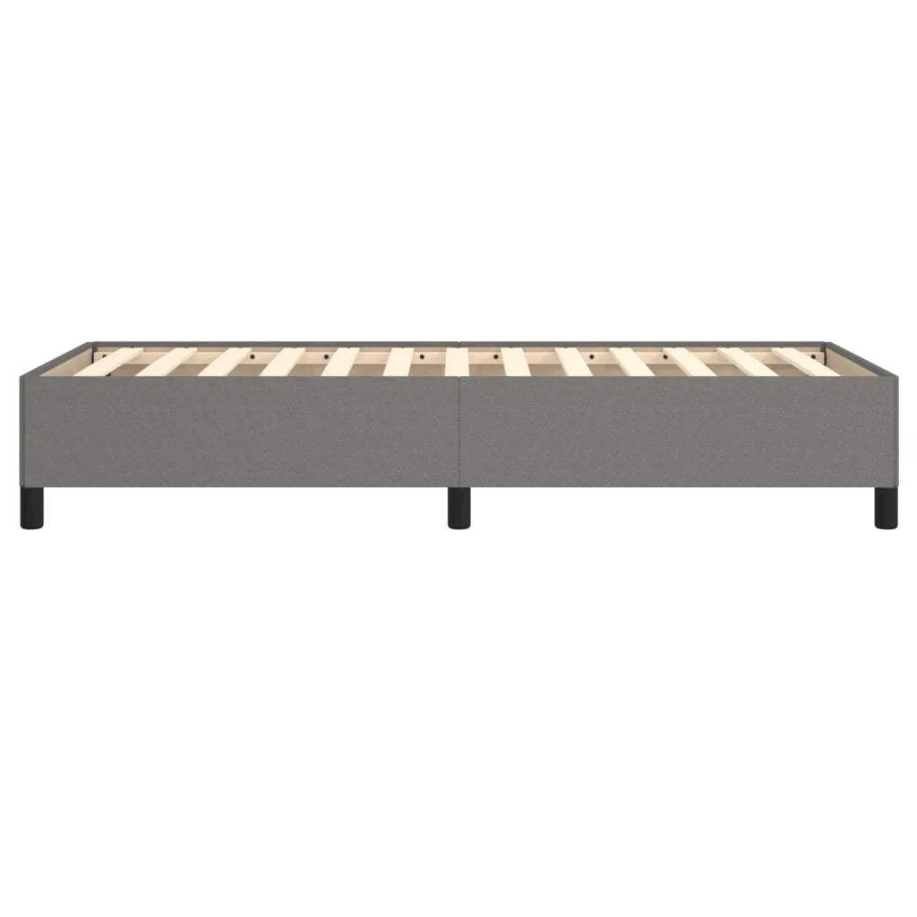 Giroletto senza Materasso-Struttura Letto Grigio Scuro 90x200 cm Tessuto 670970