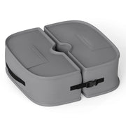 Sacchi di sabbia portatile per ombrellone da giardino, Rotondo pesi per base ombrello universale Grigio