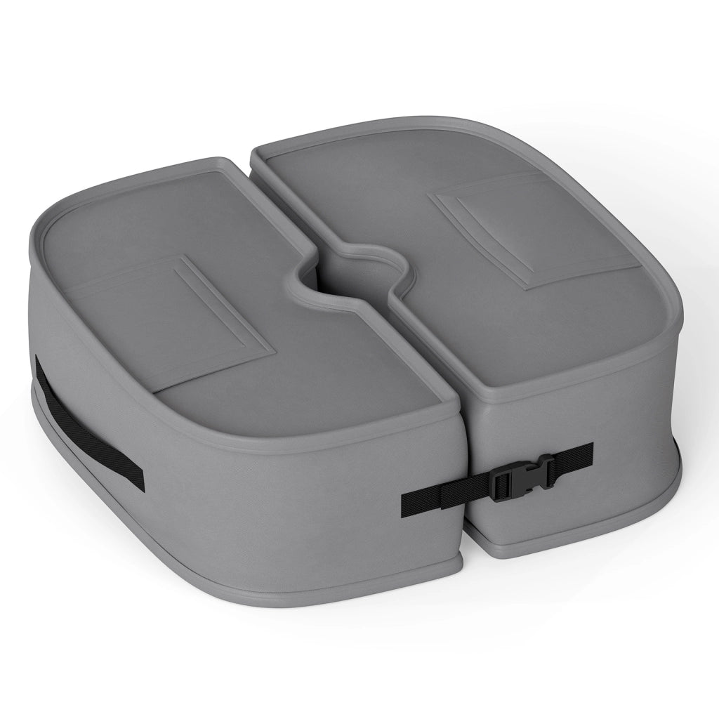 Sacchi di sabbia portatile per ombrellone da giardino, Rotondo pesi per base ombrello universale Grigio