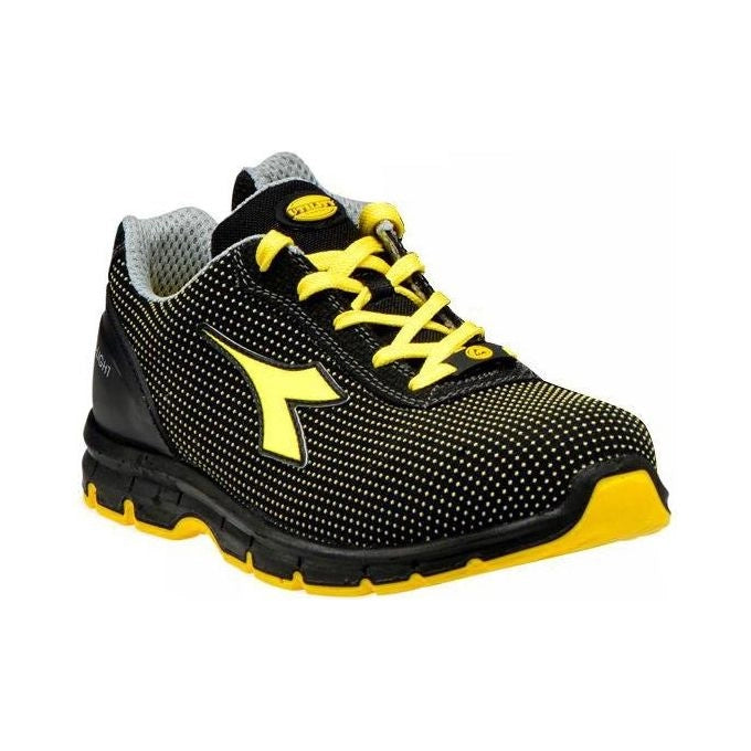 Diadora 176666C0401 Run Atom Low Scarpe Antinfortunistiche Basse S3 SRC ESD Puntale Acciaio 200J Taglia 39 colore Nero Giallo