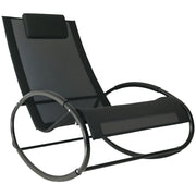 Sdraio da Giardino Zero Gravity con Cuscino ¨C zephmum ¨C Nero 105x62x88cm