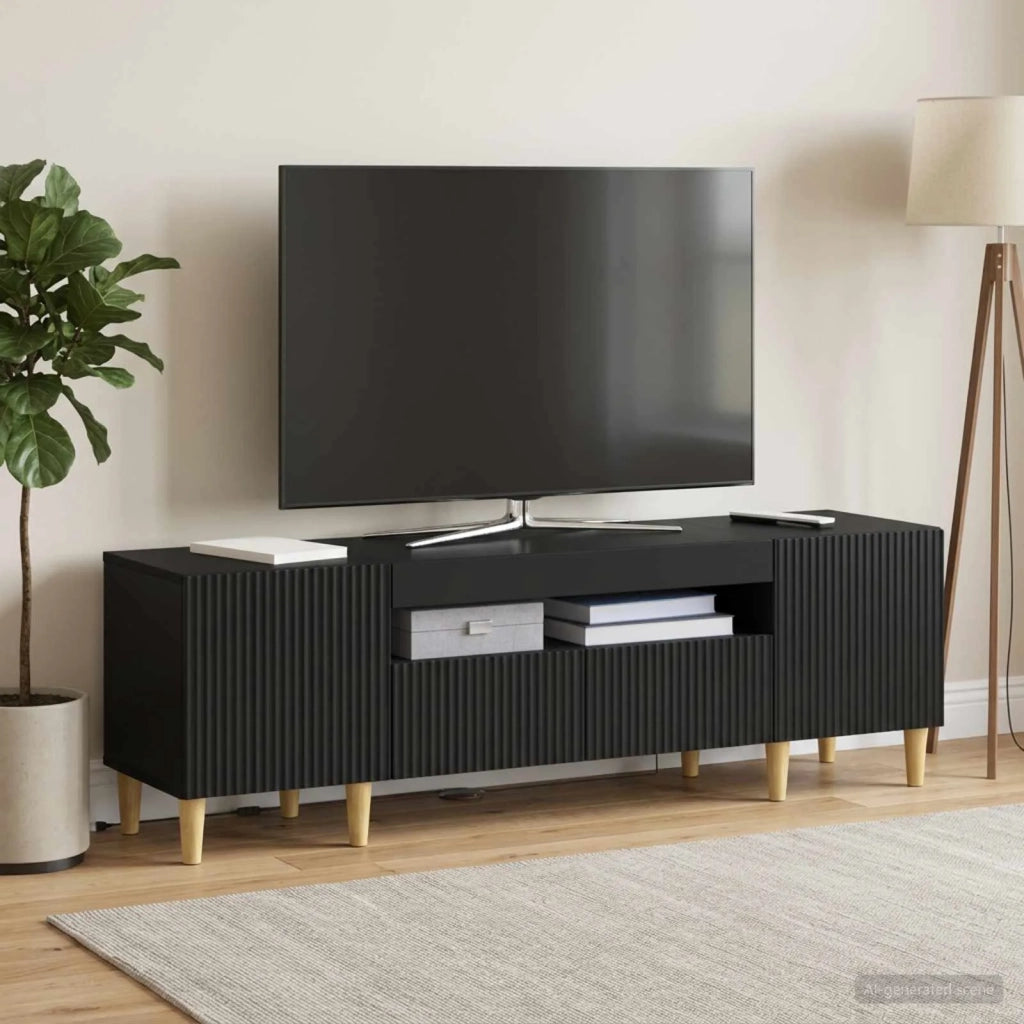 Mobile TV LED Nero Legno ingegnerizzato 896686