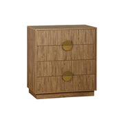 Cassettone con effetto legno di mango a 4 cassetti, effetto legno