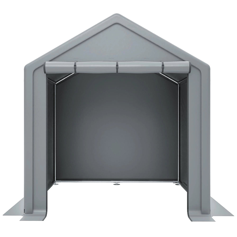 Ripostiglio per attrezzi - Xylo - 190x170x200cm - Grigio scuro - Garage per biciclette, tenda garage, capanno da giardino