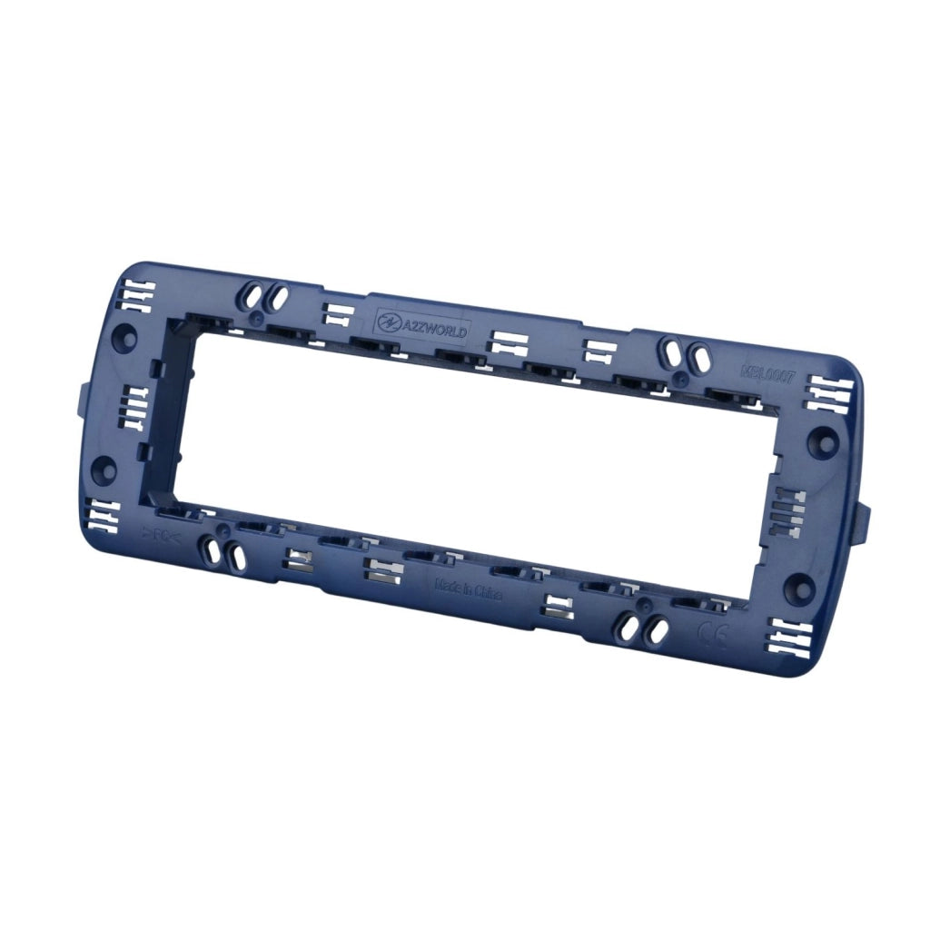 Supporto Telaio 7 Moduli Per Scatola 507 MBL 7M Blu Compatibile Bticino Living BLN0207