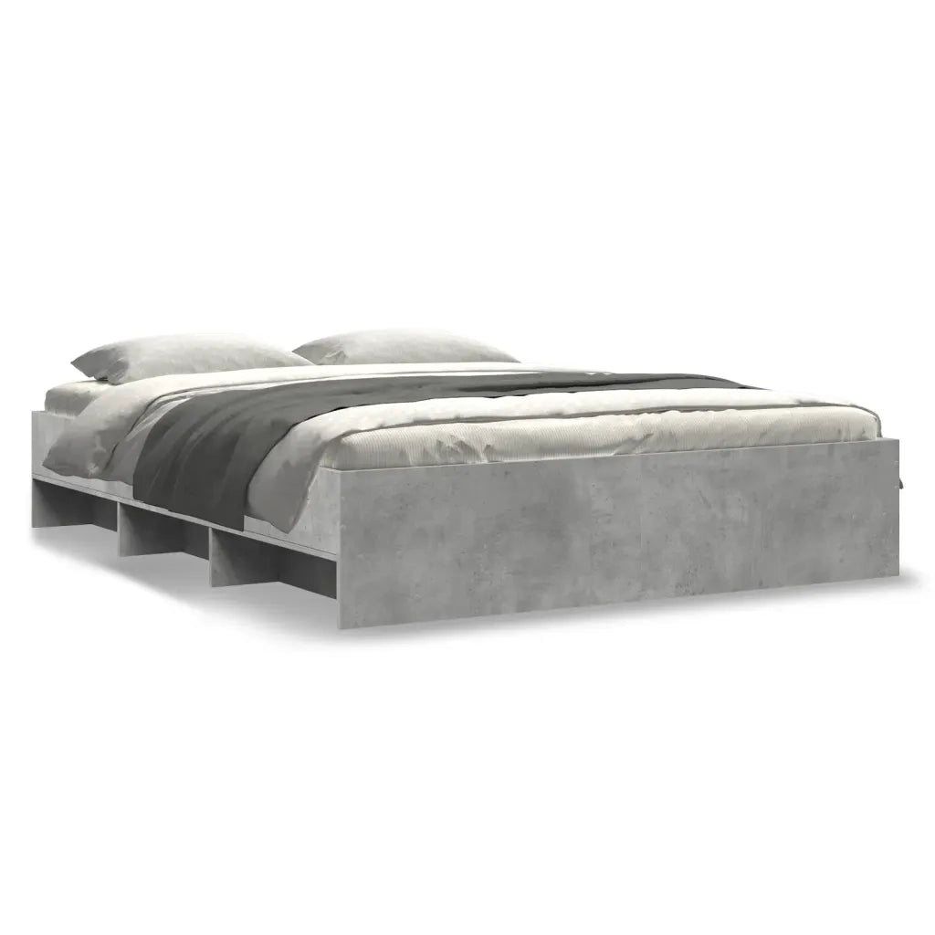 Giroletto-Struttura Letto Grigio Cemento 150x200 cm in Legno Multistrato 767555
