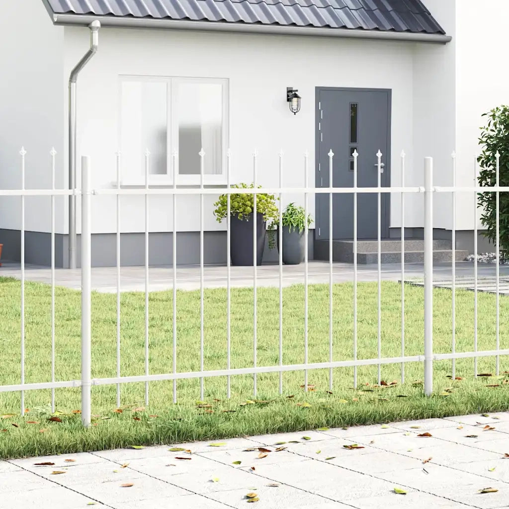 Recinzione per Giardino 9 pcs Bianco 15,3 x 0,8 m 3334179