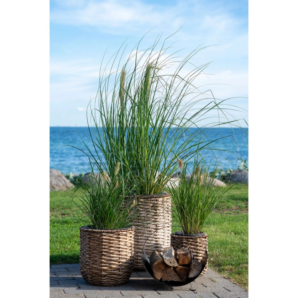 Set di 3 Cesti Portaoggetti Hanoi, Marrone, Giacinto d'Acqua, 25x25x27 cm