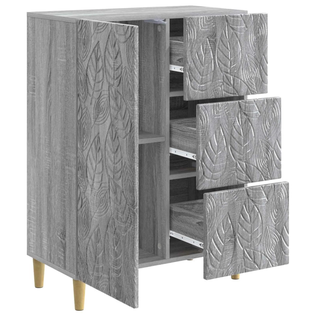 Credenza Sonoma grigio 66 x 34,5 x 90 cm Legno ingegnerizzato 895091
