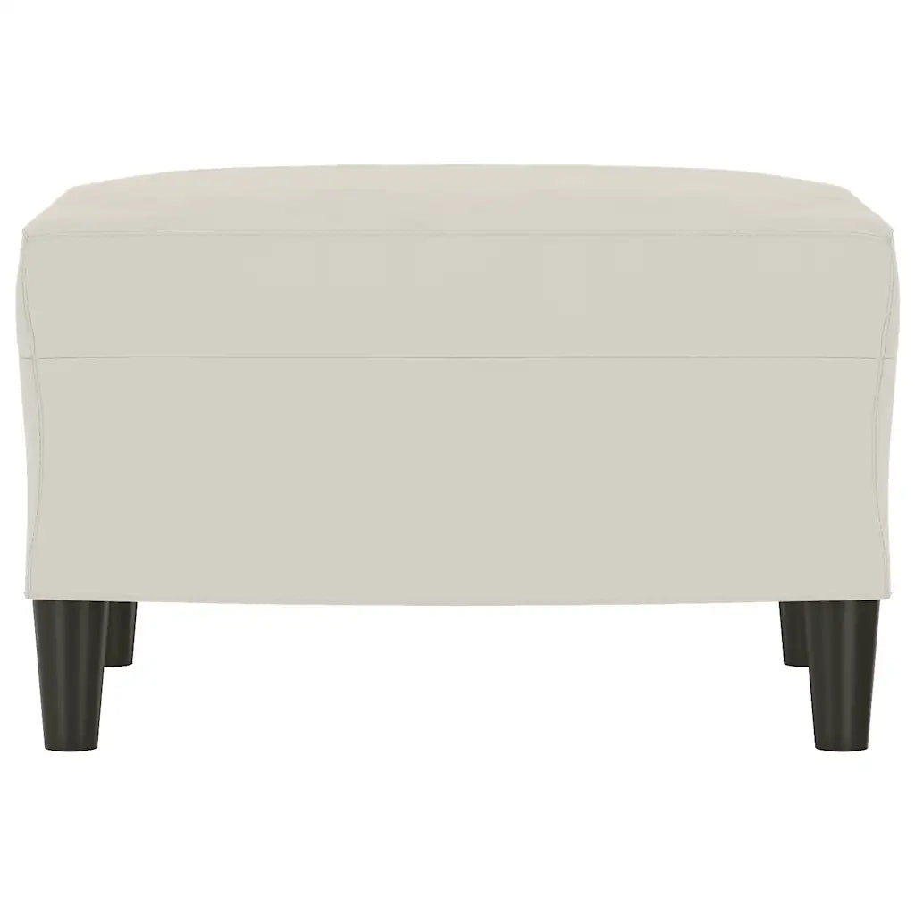Panca crema 70x35x41 cm in Velluto 349405